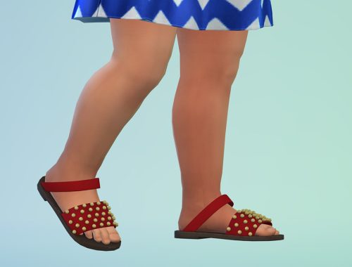 Toddler Studded Double-strap Sandals