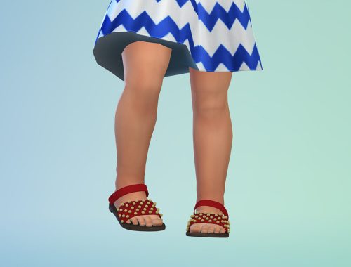 Toddler Studded Double-strap Sandals