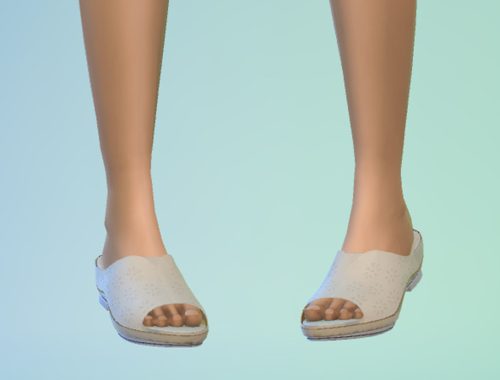 Adult Sandals With Perforated Texture