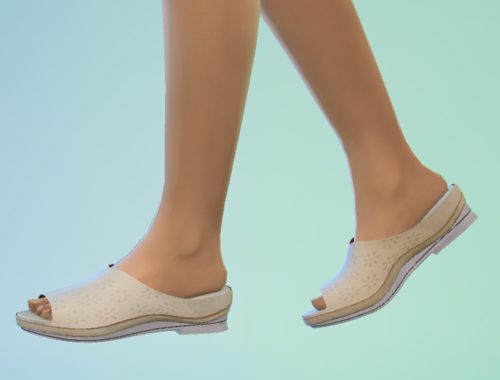 Adult Sandals With Perforated Texture