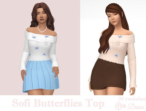 Sofi Butterflies Top