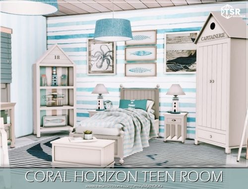 Coral Horizon Teen Room