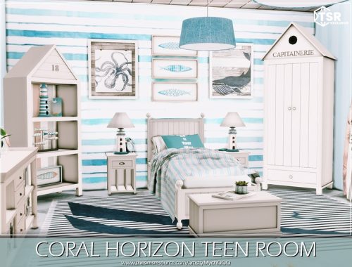 Coral Horizon Teen Room
