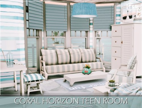 Coral Horizon Teen Room