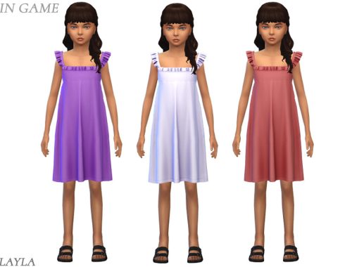 Layla - Child A-line Ruffled Sundress