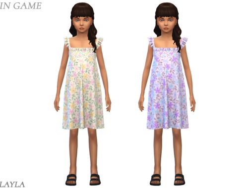Layla - Child A-line Ruffled Sundress
