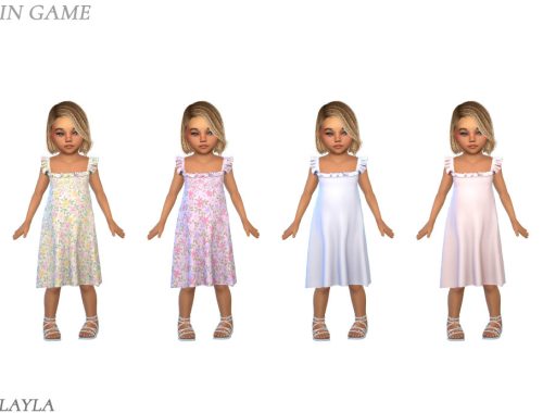 Layla - Toddler A-line Ruffled Sundress