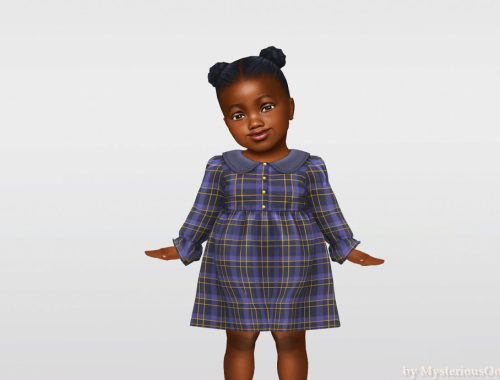 Infant - Warm Plaid Ruffle Dress
