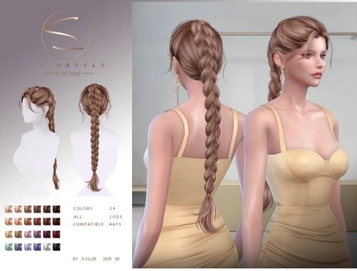 S-club Braid Ponytail Hairstyle
