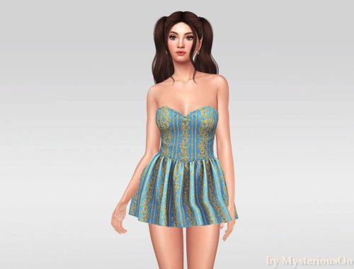 Ornate Corset Mini Dress
