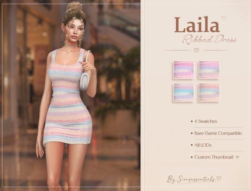 Laila Ribbed Dress