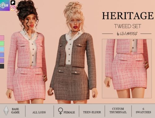 Heritage - Tweed Set - Skirt
