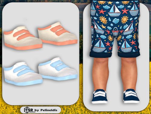 Infant Summer Day Overall And Sneakers