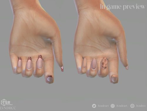 Tortoiseshell Print Nails