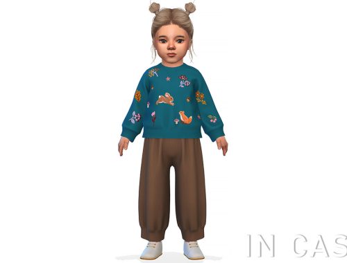 Ana Outfit With Woodland Sweatshirt And Ribbed Pants