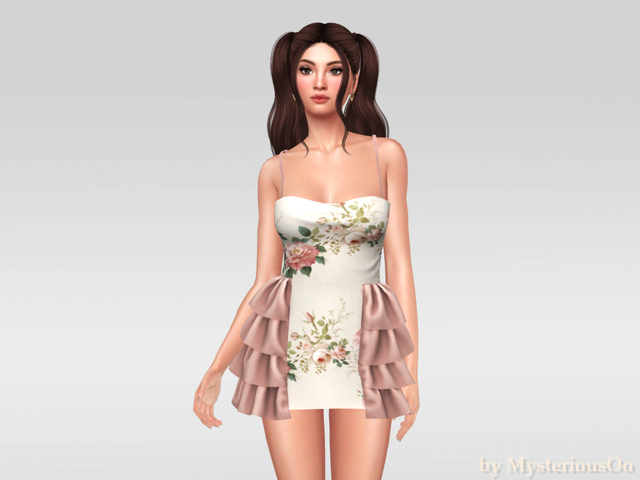 Floral Ruffle Mini Dress - Image 2