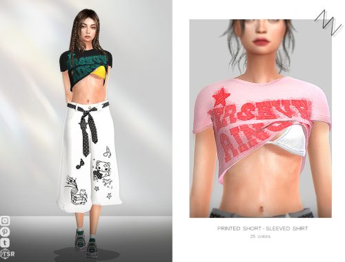 Printed Short-sleeved Shirt