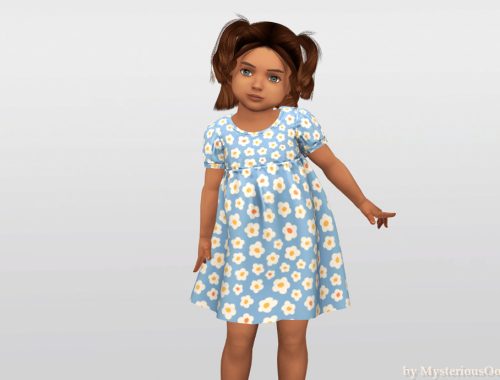 Toddler - Floral Gathered Dress