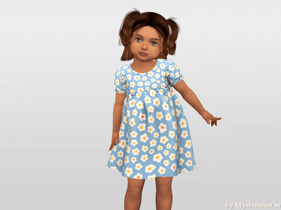Toddler - Floral Gathered Dress - Image 2