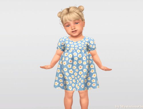 Infant - Floral Gathered Dress