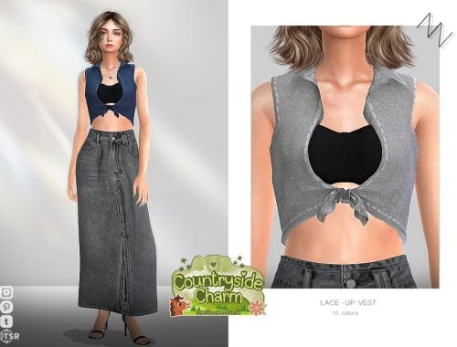 Lace-up Vest