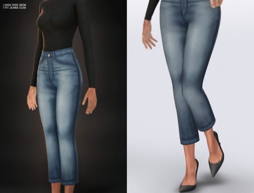 High Rise Mom Fit Jeans