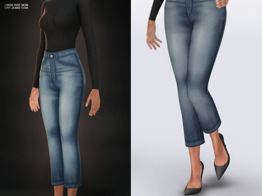 High Rise Mom Fit Jeans