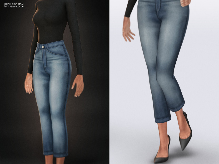 High Rise Mom Fit Jeans