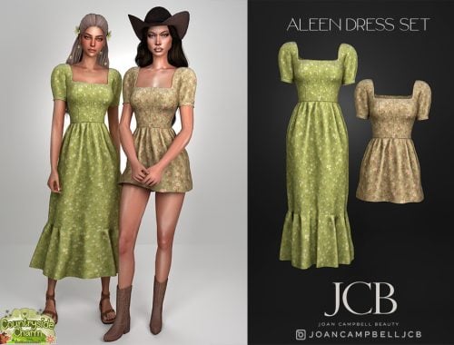 Aleen Short And Long Dress Set