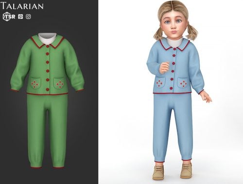 Stevie Outfit With Buttoned Cardigan And Pants