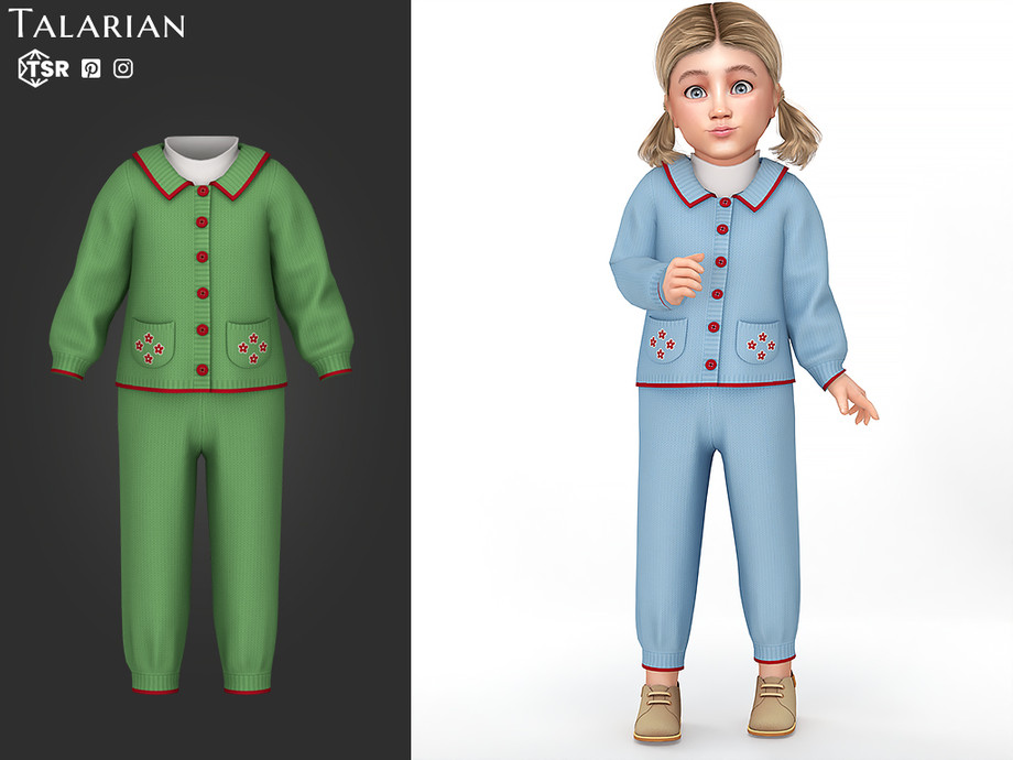 Stevie Outfit With Buttoned Cardigan And Pants