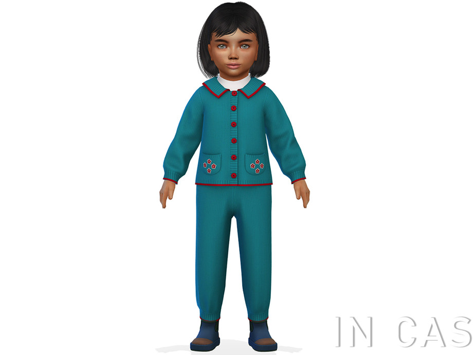 Stevie Outfit With Buttoned Cardigan And Pants - Image 2