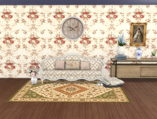 Rosewood Elegance vintage wallpaper