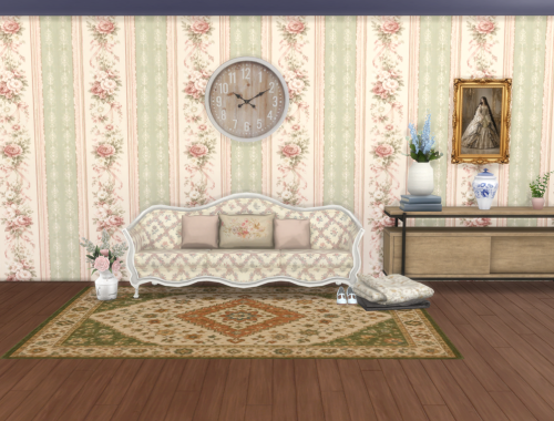 Rosewood Elegance vintage wallpaper