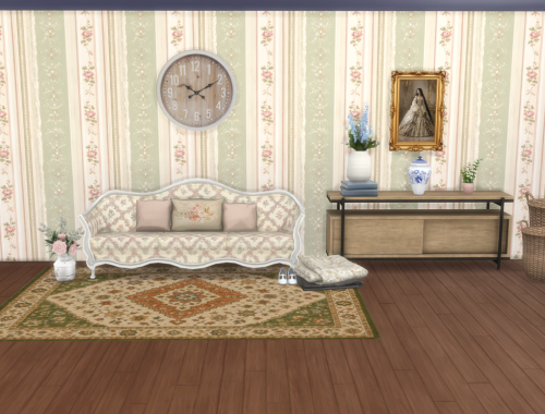 Rosewood Elegance vintage wallpaper