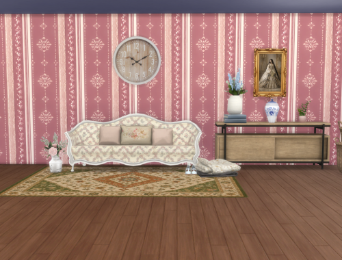 Rosewood Elegance vintage wallpaper