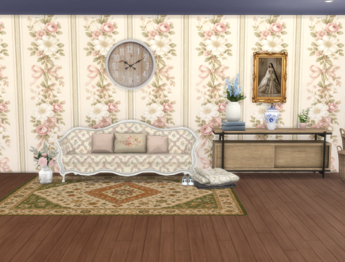Rosewood Elegance vintage wallpaper