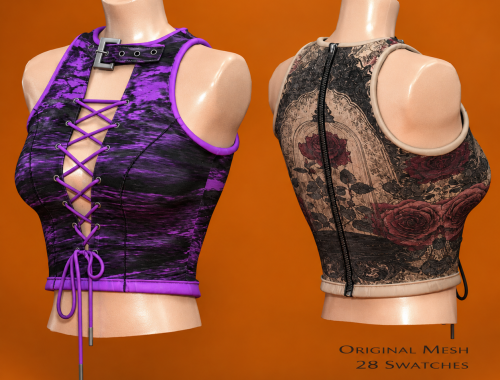 Clintdeep TS4 CC - Ashley Laceup Halterneck