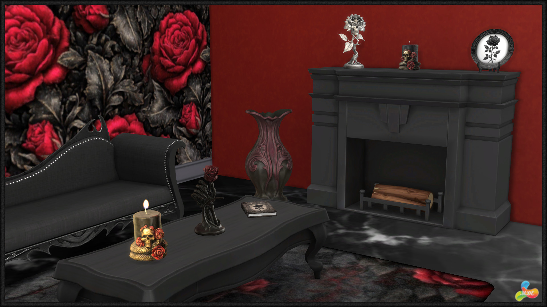 Haunted Series - Gothic Roses Decorations - Image 2