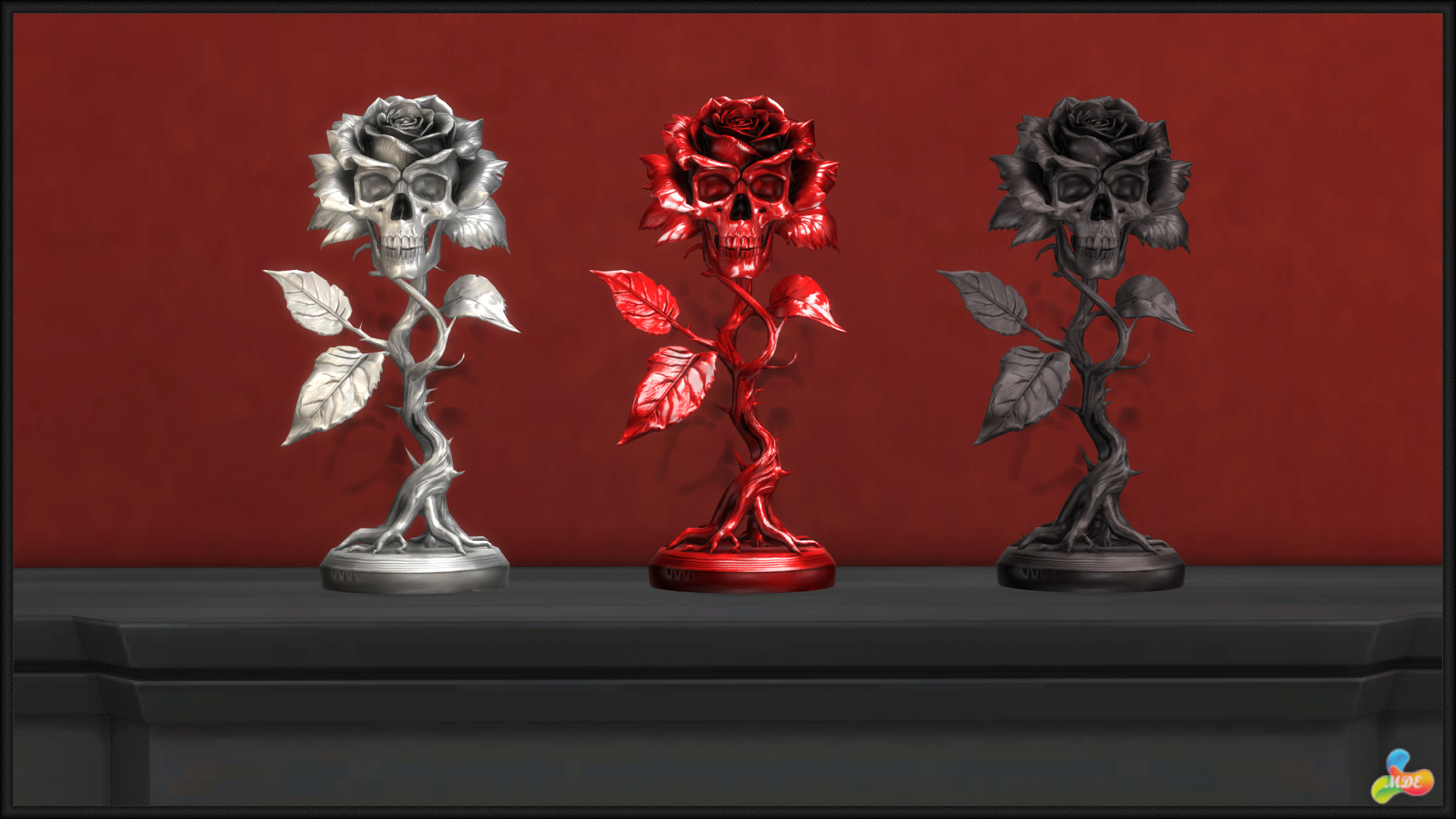Haunted Series - Gothic Roses Decorations - Image 5