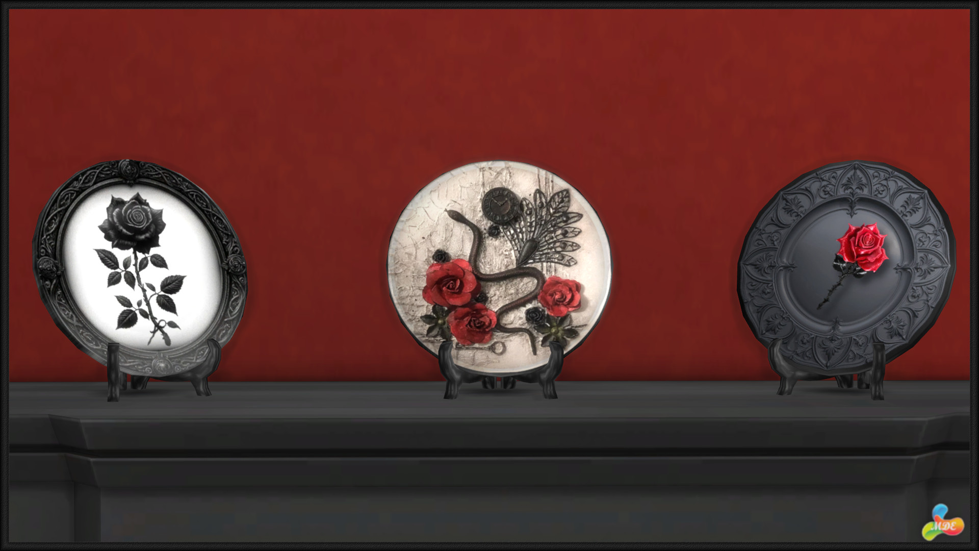 Haunted Series - Gothic Roses Decorations - Image 6