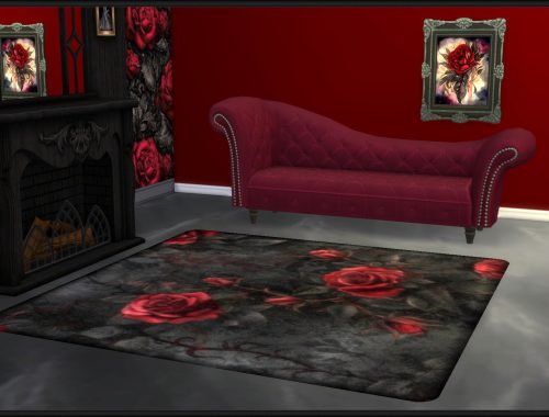 Haunted Series - Gothic Roses Rugs