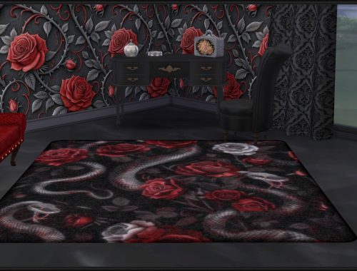 Haunted Series - Gothic Roses Rugs