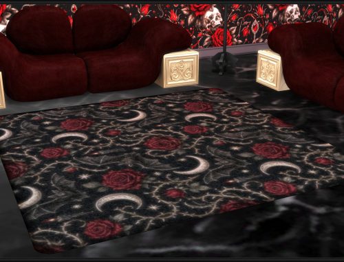 Haunted Series - Gothic Roses Rugs