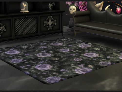 Haunted Series - Gothic Roses Rugs