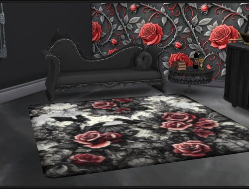 Haunted Series - Gothic Roses Rugs