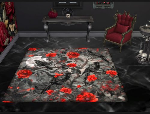 Haunted Series - Gothic Roses Rugs