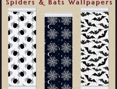 Haunted Series - Spiders & Bats Wallpapers