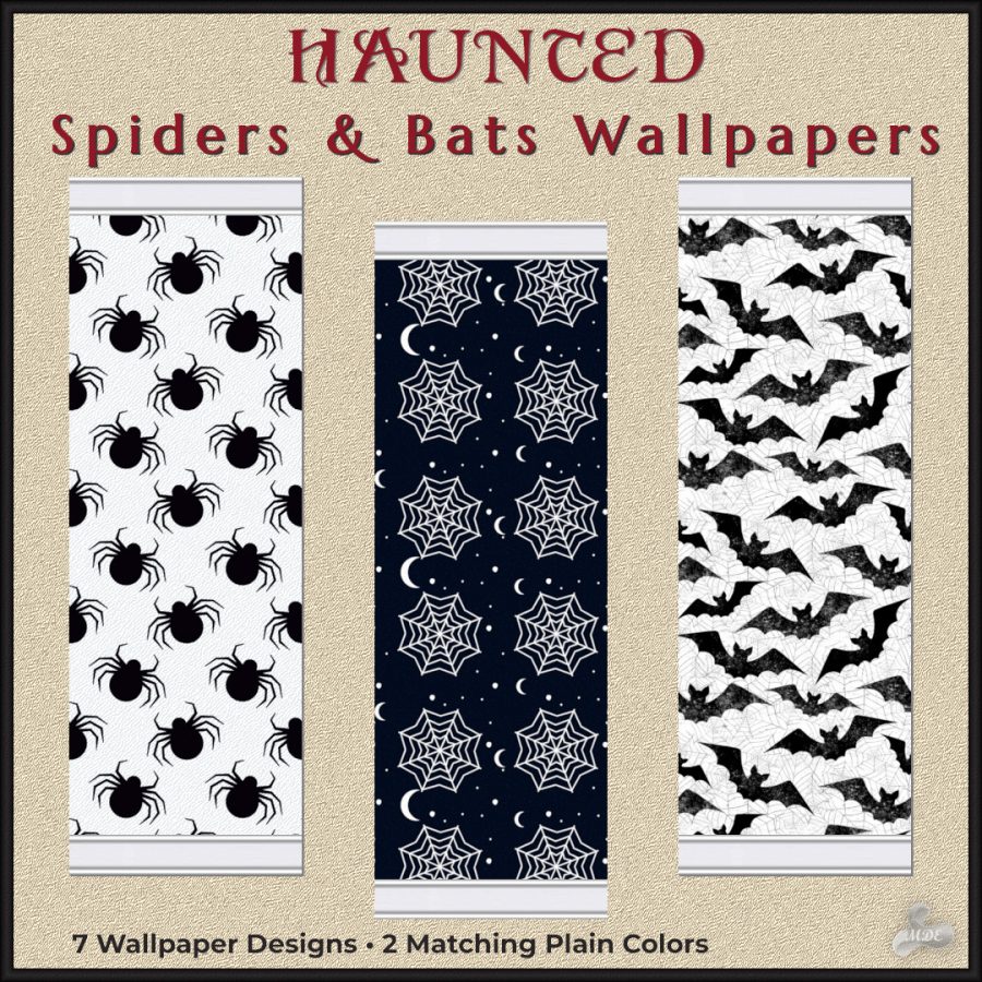 Haunted Series - Spiders & Bats Wallpapers