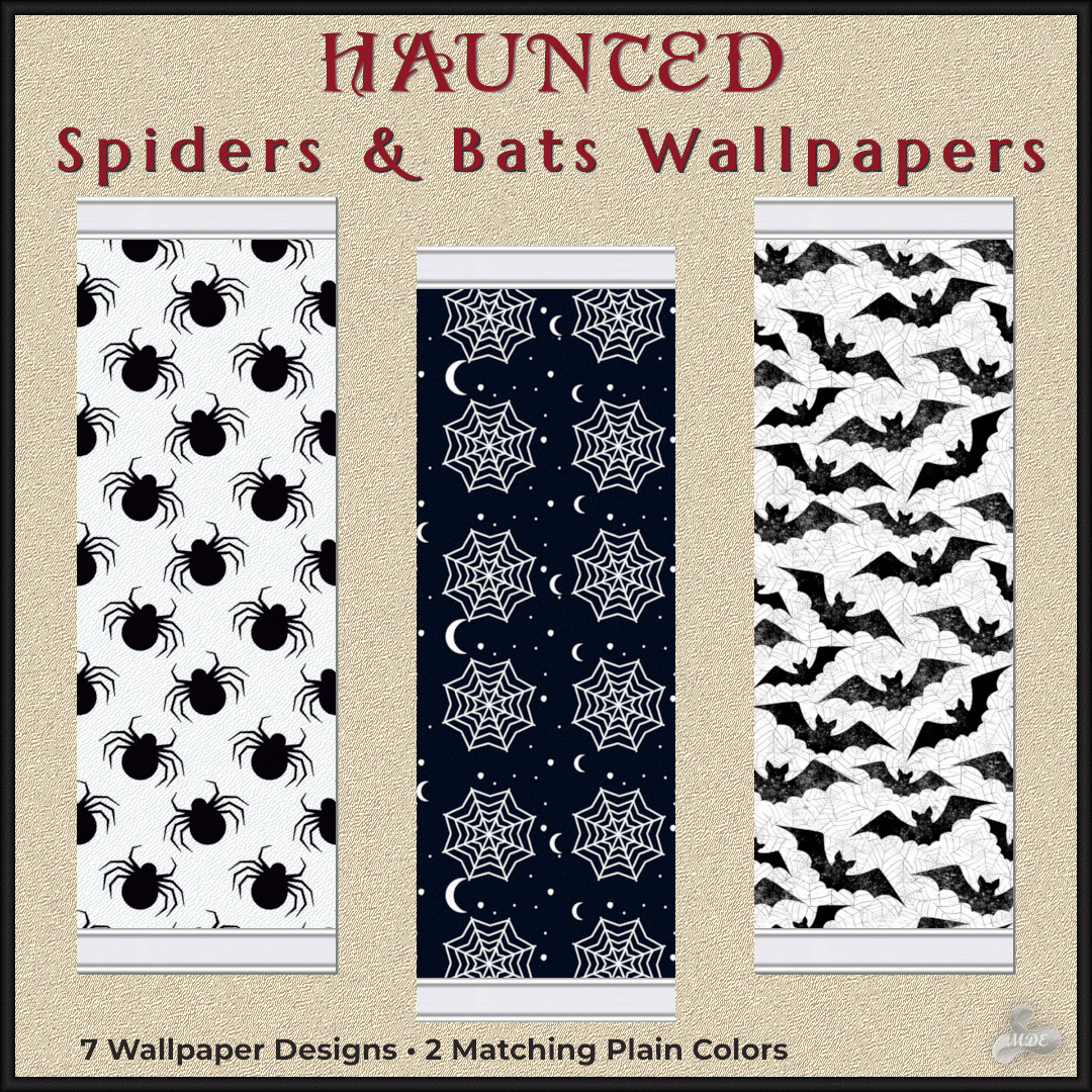 Haunted Series - Spiders & Bats Wallpapers
